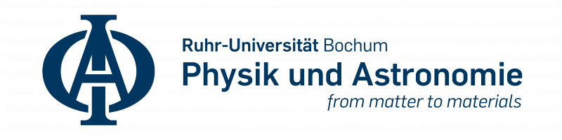 Das Logo der Fakultät für Physik und Astronomie, bestehend aus einem Phi und einem stilisierten Förderturm